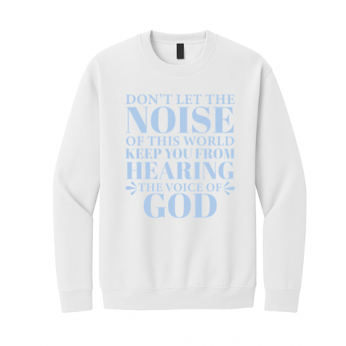 Crewneck Sweatshirt - Voice of God (White)