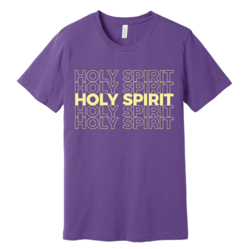 Unisex Jersey Short Sleeve Tee. Holy Spirit (Purple)