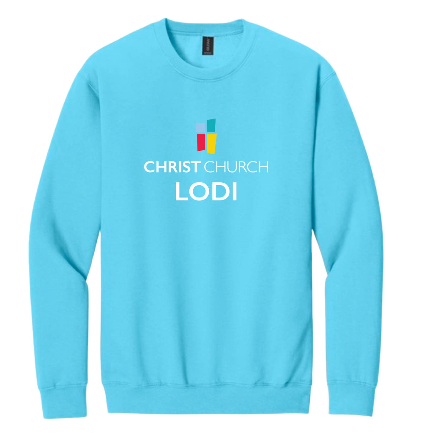 Crewneck Sweatshirt - Christ Church Lodi (Sky Blue)