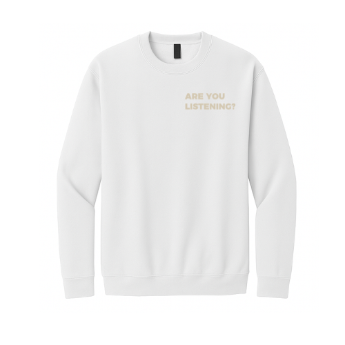 Crewneck Sweatshirt - Yahweh Speaks (White)