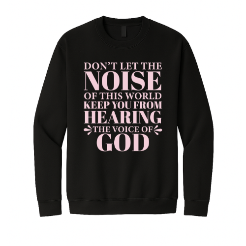Crewneck Sweatshirt - Voice of God (Black)