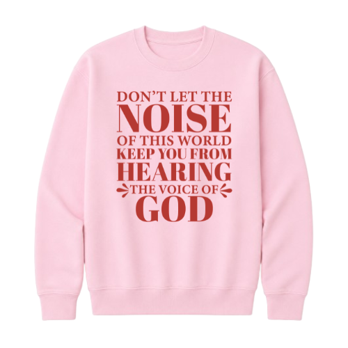Crewneck Sweatshirt - Voice of God (Pink)