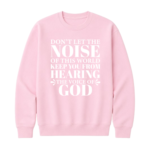 Crewneck Sweatshirt - Voice of God (Pink)