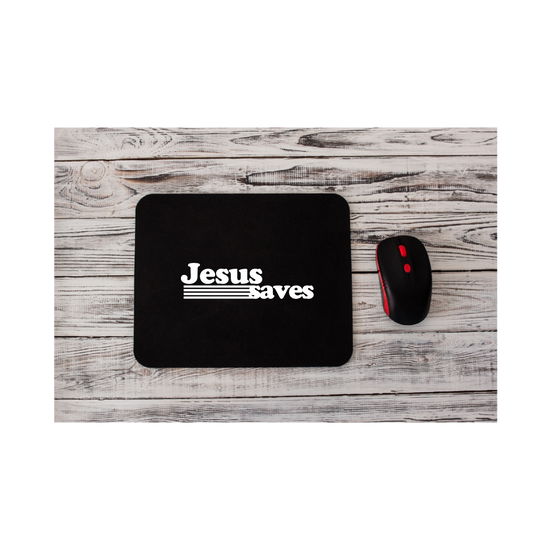 Jesus Saves (lines)- MOUSE PADS