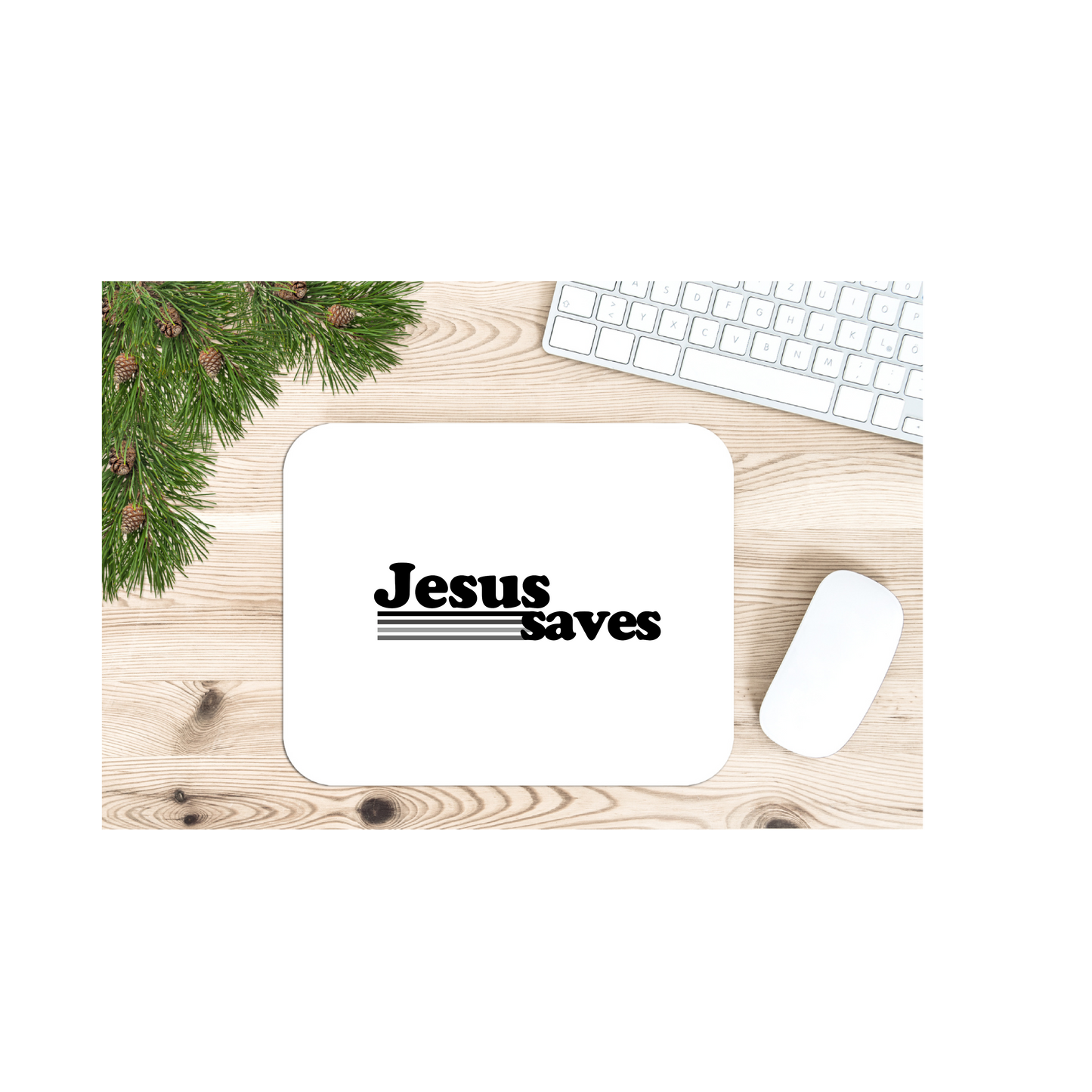 Jesus Saves (lines)- MOUSE PADS