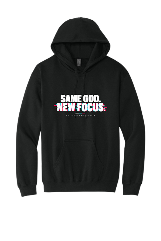 Hooded Sweatshirt - Same God New Focus (Black)