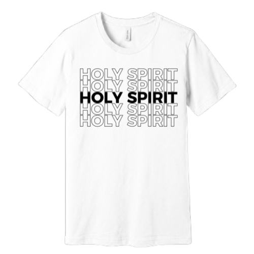 Unisex Jersey Short Sleeve Tee. Holy Spirit (White)