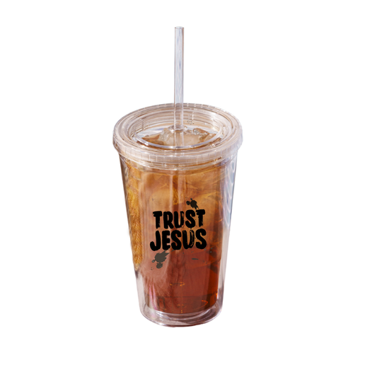 Trust Jesus (Splashes) ARCRYLIC TUMBLER