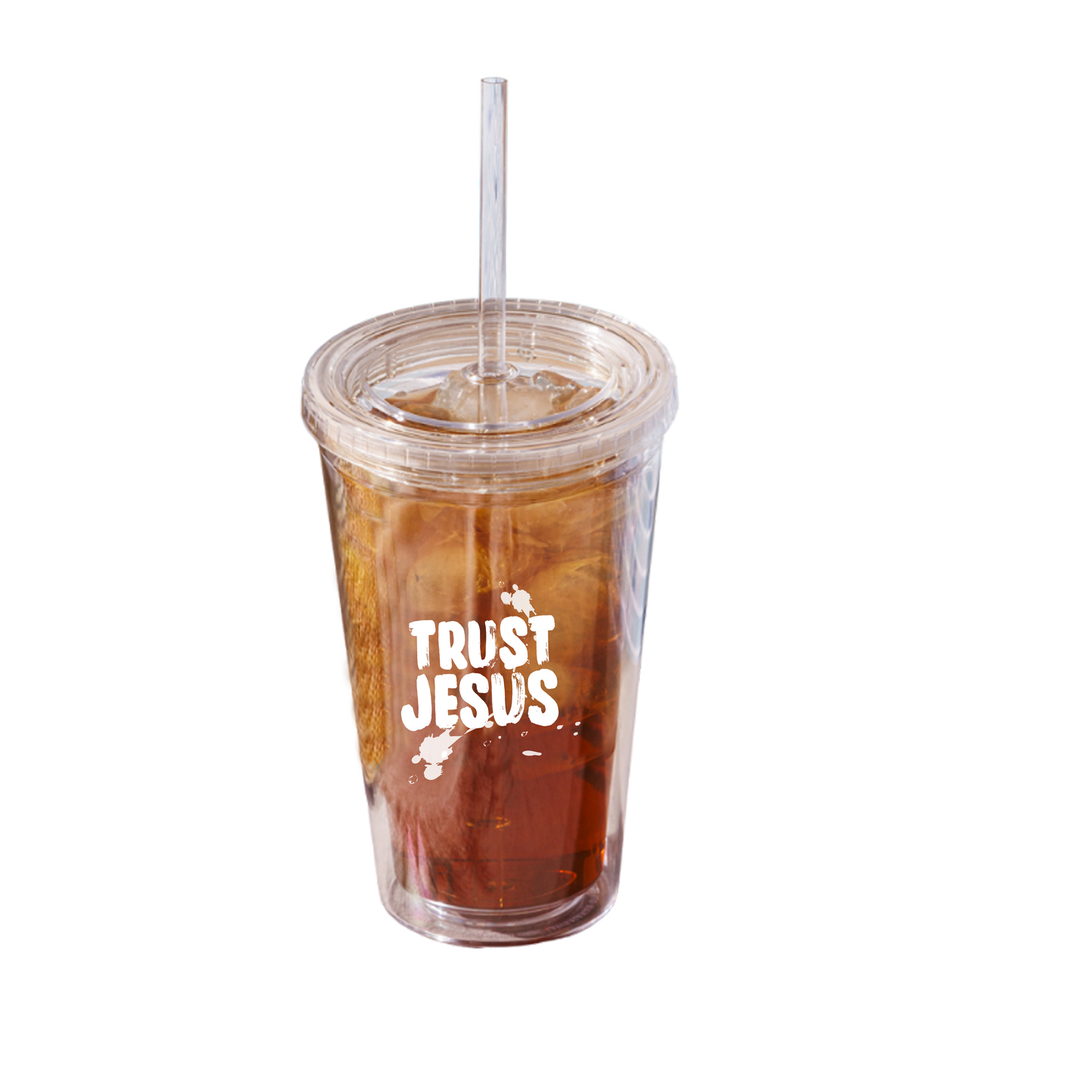 Trust Jesus (Splashes) ARCRYLIC TUMBLER