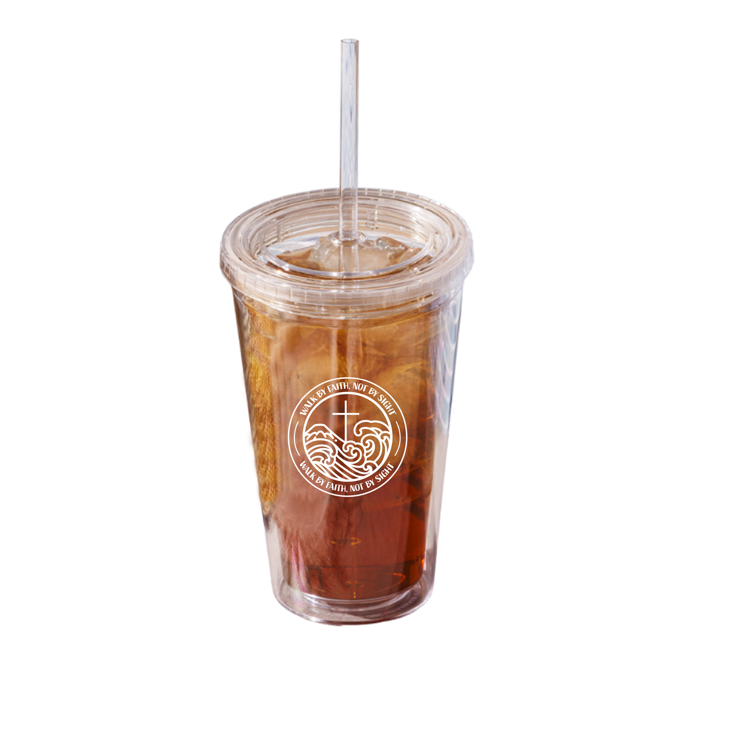 Walk by Faith (Waves) ARCRYLIC TUMBLERS