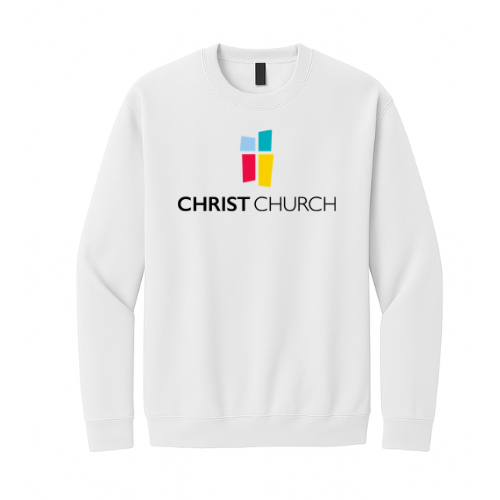Crewneck Sweatshirt - Christ Church Big Logo (White)